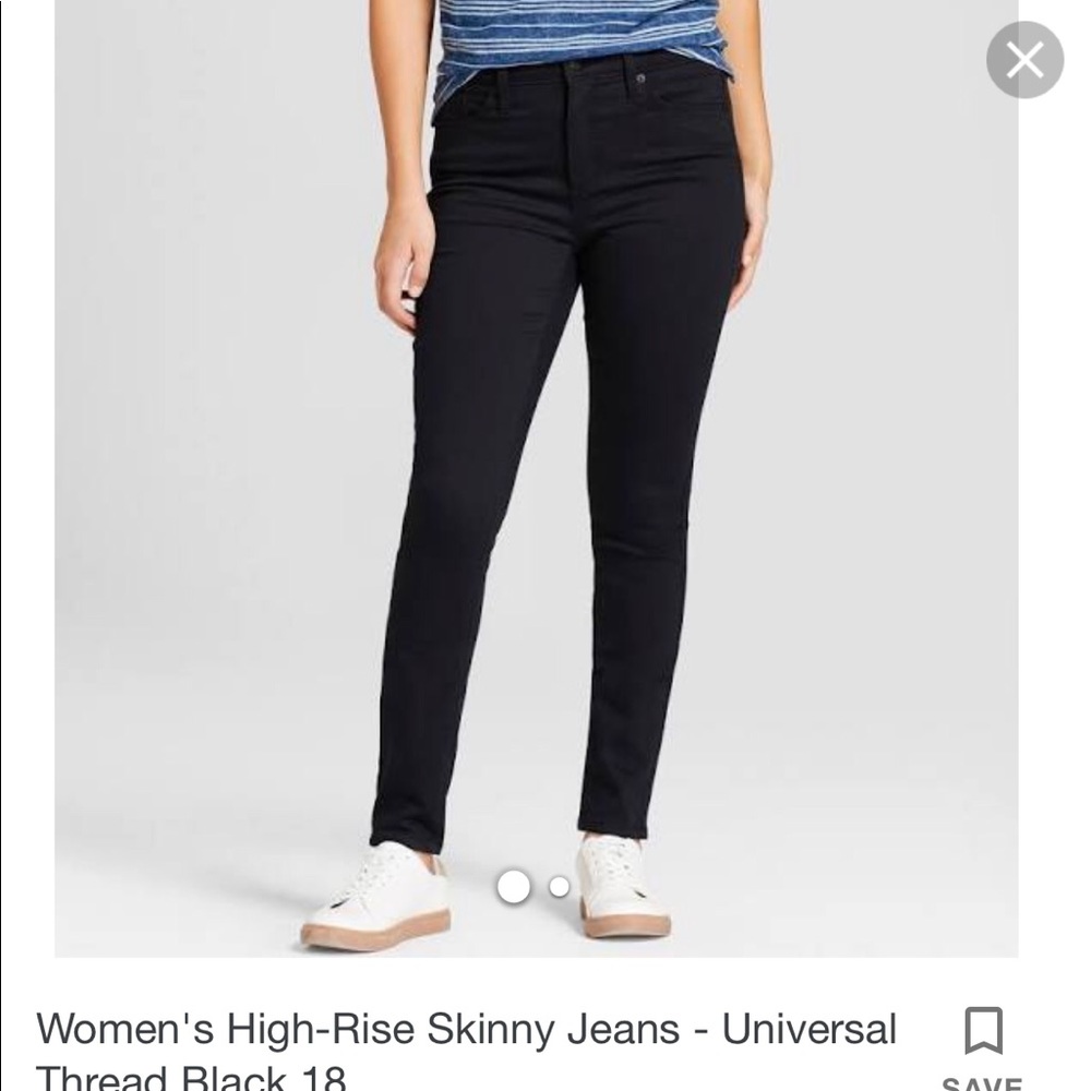 Black high rise jeans